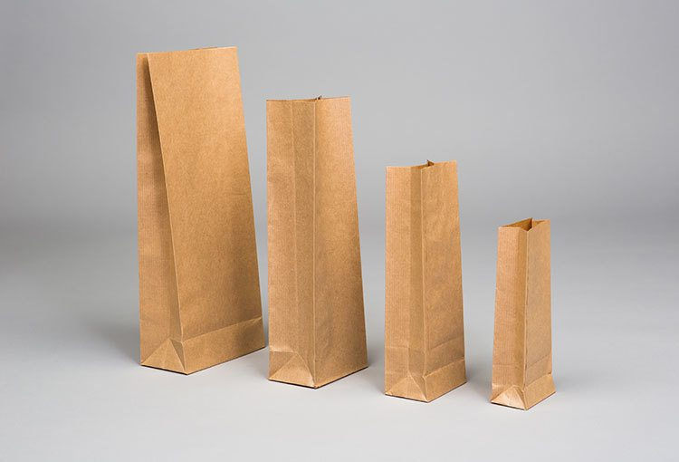 Block Bottom Paper Bags Packaging Retail Butcher Catering Businesses